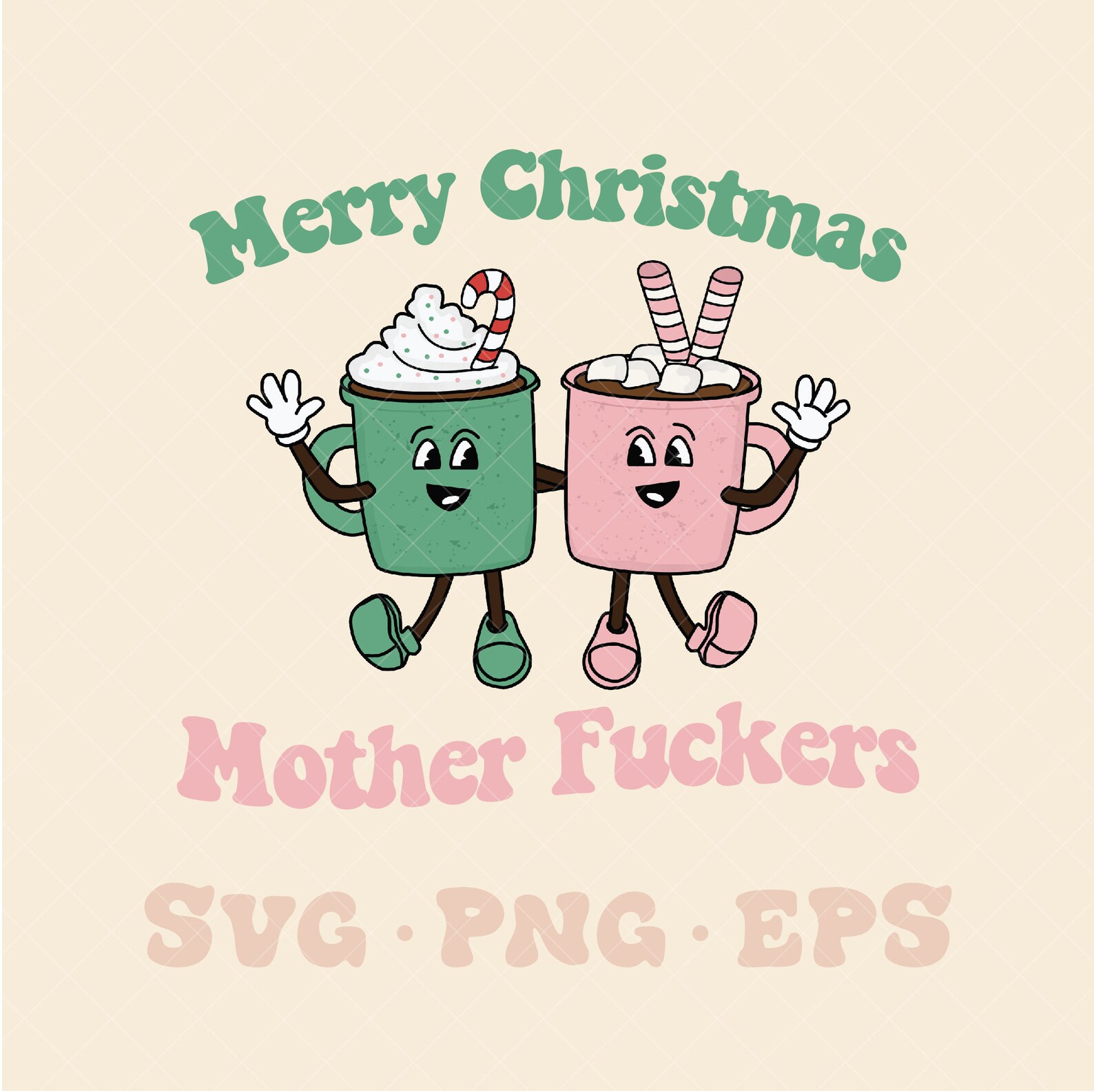Merry Christmas Mother Fuckers SVG Merry Christmas Svg Funny Etsy