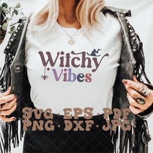Witchy Vibes SVG | Witch Svg Png | Halloween Svg | Women&#39;s Halloween Svg | Halloween Vibes Svg Png | Halloween witch png | Witch Svg Png