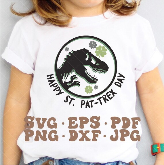Boys St Patricks Day Kids Dinosaur Happy Pat Trex Men T Rex T-Shirt Boys St Patricks Day Kids Dinosaur Happy Pat Trex Men T Rex T-Shirt