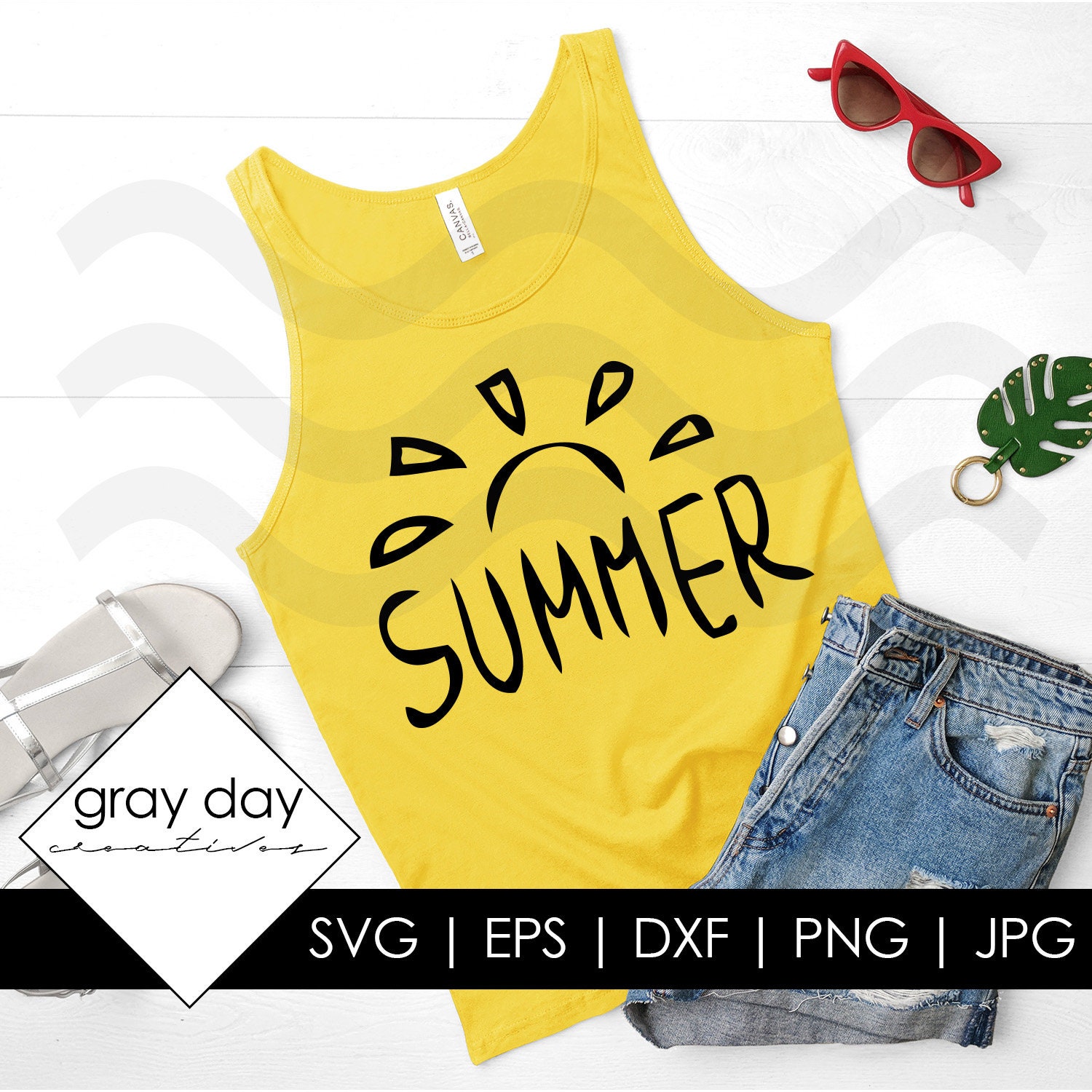Download Summer Svg Summer Tank Svg Summer Shirt Svg Sun Svg Womens Etsy