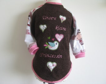 Bib, bib, application, dungarees for children and babies, desired name, customizable, hearts, bib for daycare, dungarees for kindergarten,