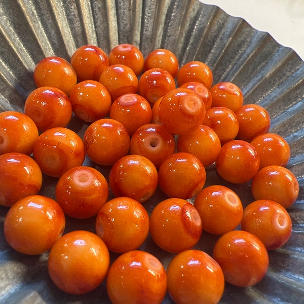 Orange Beads Etsy