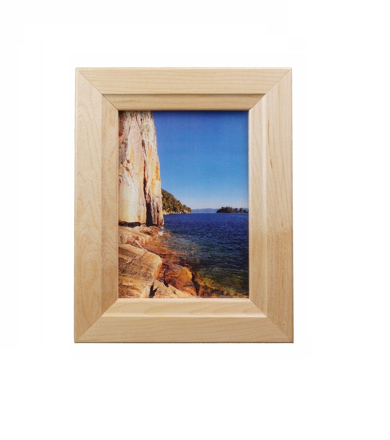 Maple Solid Wood Wall Mount Picture Frame 5X7 Etsy