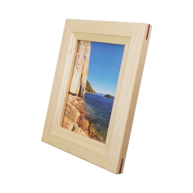 Maple Solid Wood Tabletop Picture Frame 5X7 Etsy Canada