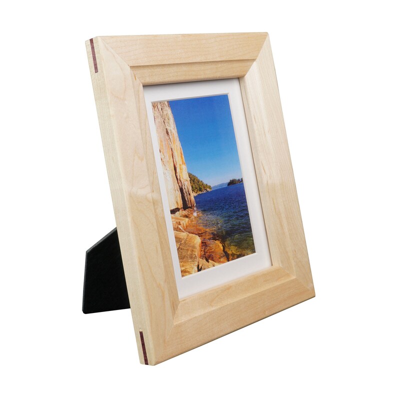 Maple Solid Wood Tabletop Picture Frame 5X7 Etsy Canada