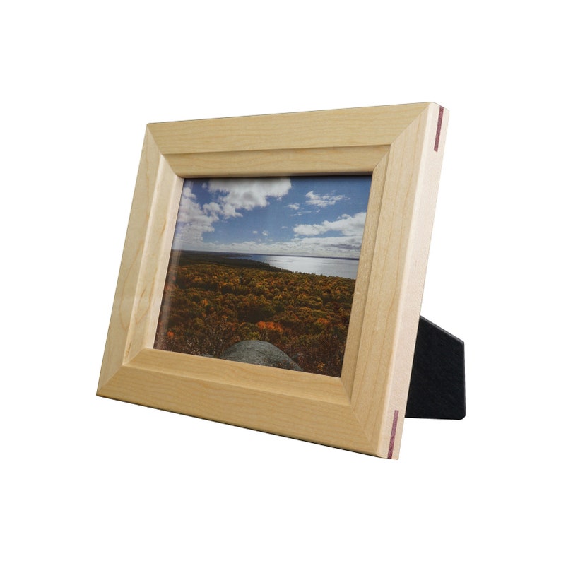Maple Solid Wood Tabletop Picture Frame 5X7 Etsy Canada