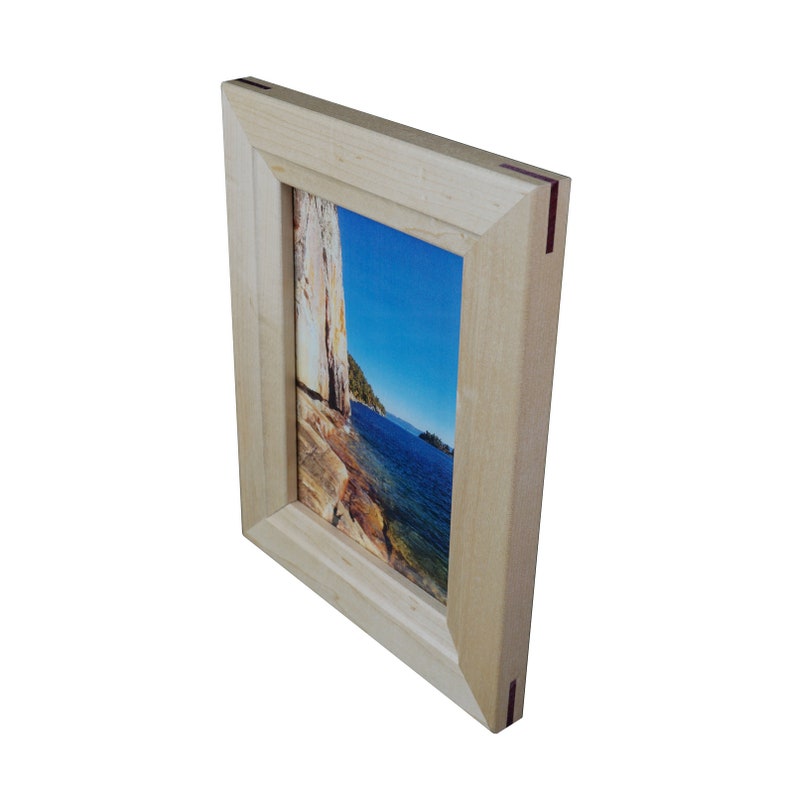 Maple Solid Wood Wall Mount Picture Frame 5X7 Etsy