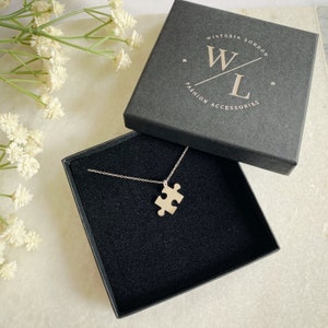 Sterling Silver Jigsaw Puzzle Piece Ketting, Jigsaw Charm Sieraden, Puzzle Piece Ketting, Vriendschapscadeau, Verjaardagscadeau, Moederdag