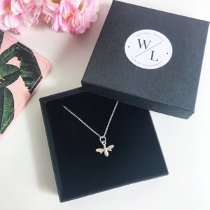 Sterling Silver Bee Necklace, Bee Jewellery, Silver Bee Necklace, Bee Gift, Womens Jewellery, Gift for Her