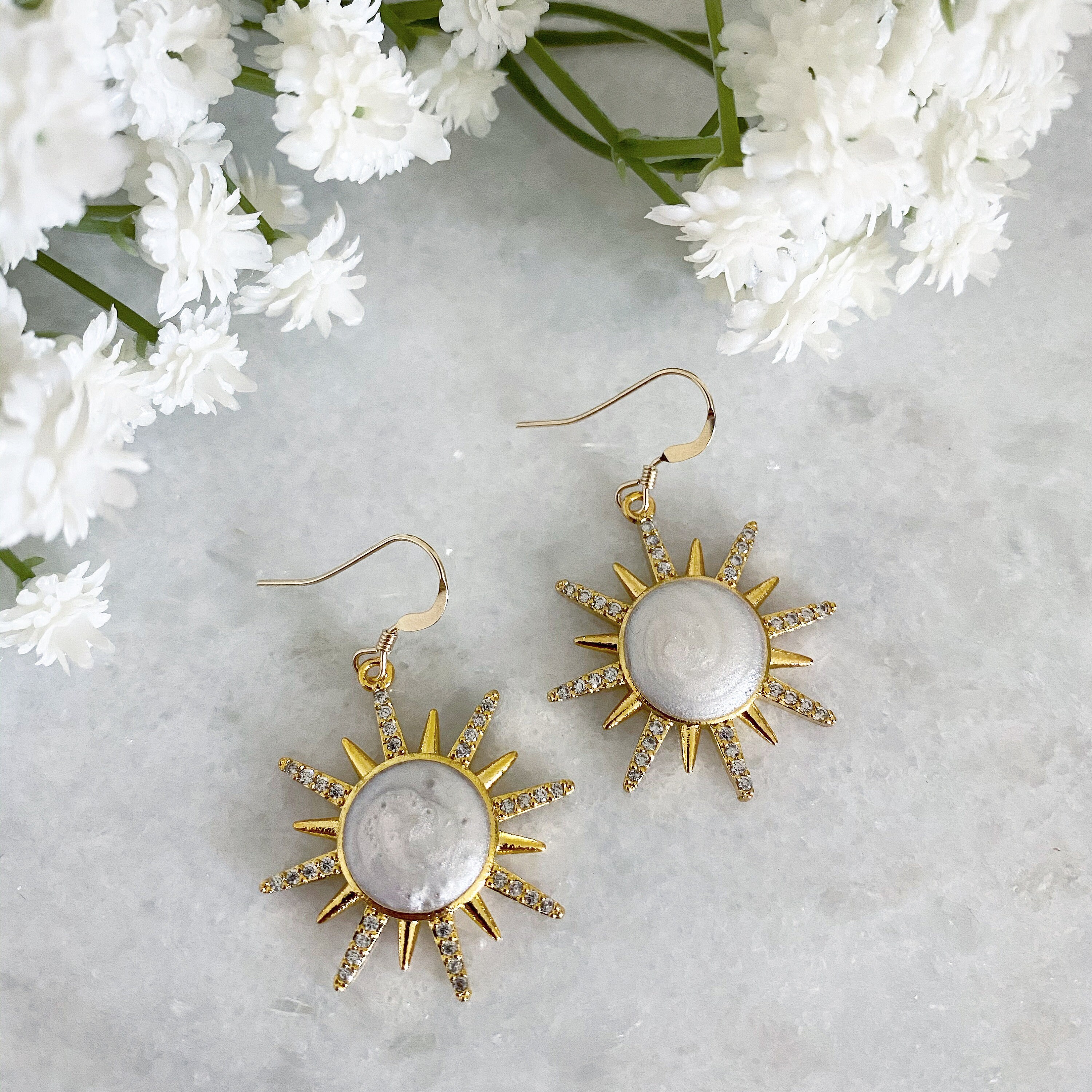 Etsy sun earrings Clearance