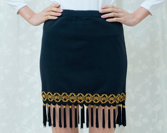 fringe skirt 90s