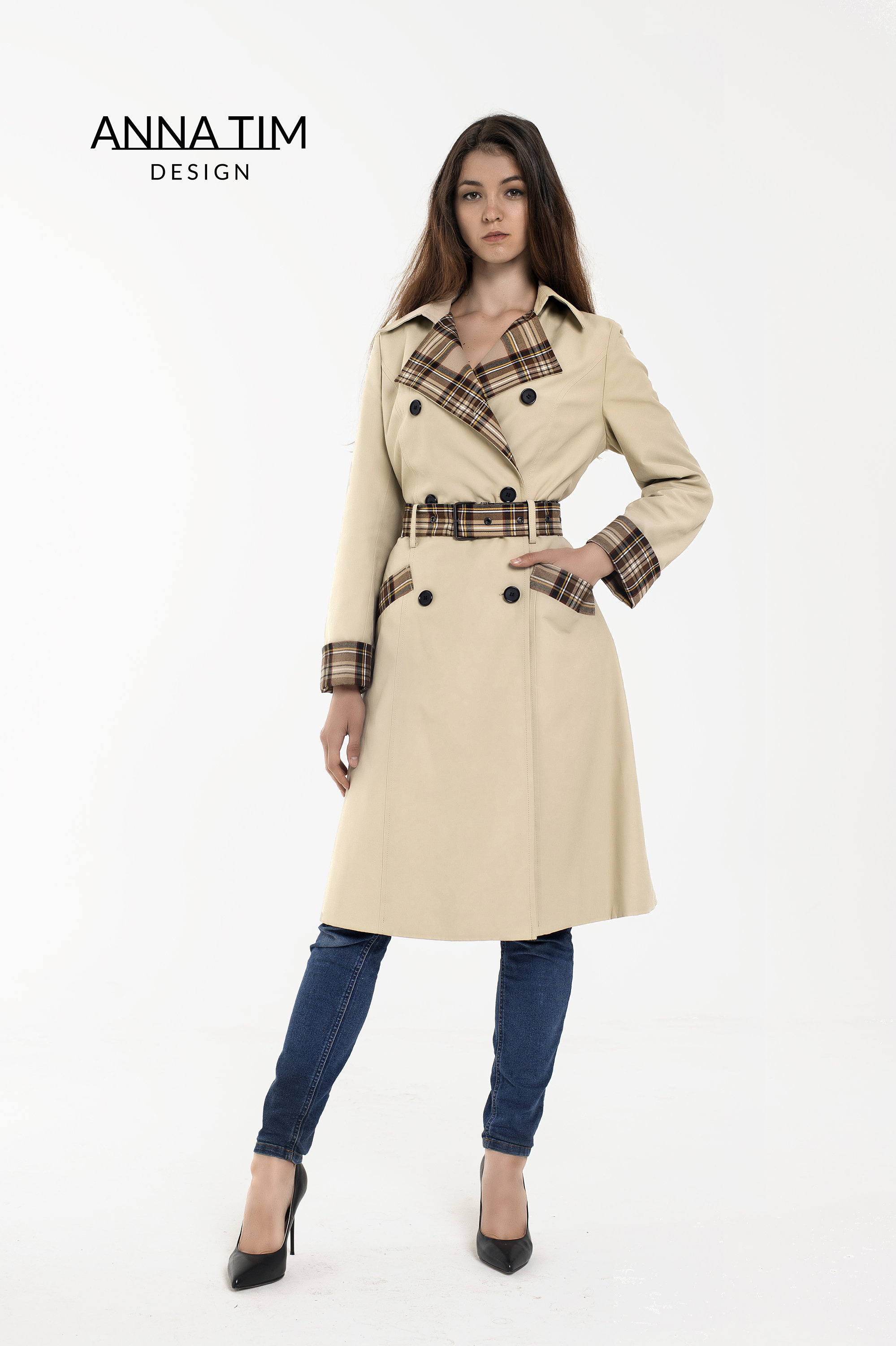 beige spring coat