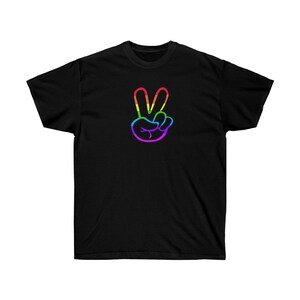 Peace Sign Rainbow border