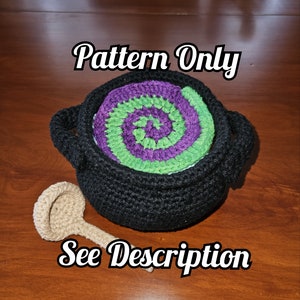 Halloween Cauldron Coaster Set Crochet Pattern