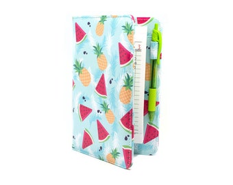 Pineapple and Watermelon Summer Themed Cute Server Book for Waitresses