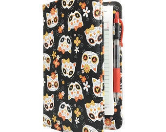 Sugar Skull Cats Pattern Server Book for Waitresses - Perfect for Halloween!