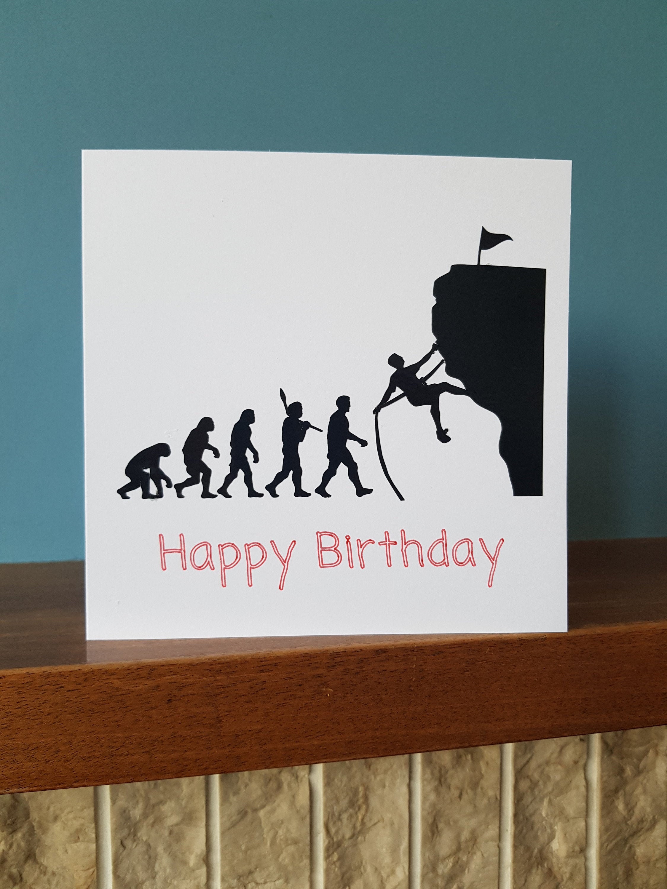 Rock climbing Birthday greetings card. Ideal for all sports Etsy