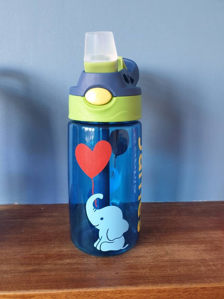 Kids 480ml leak proof easy use pop up spout water bottle with Etsy