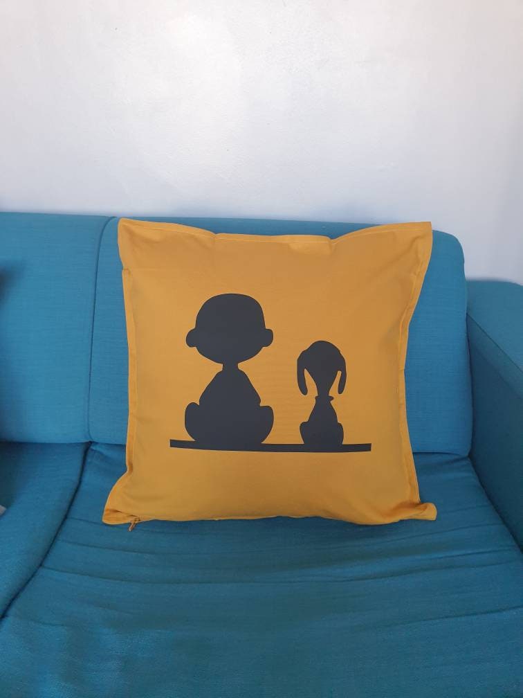 Cushion cover with cool Snoopy design. Snoopy Peanuts Etsy