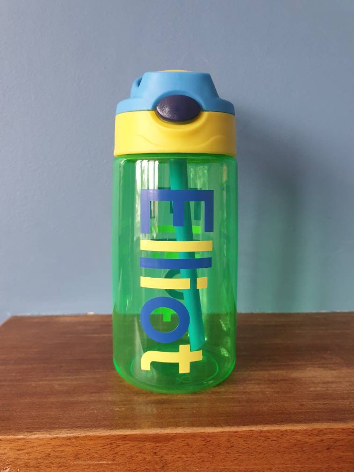 Kids water bottle 480ml pop up spout water bottle with handle Etsy