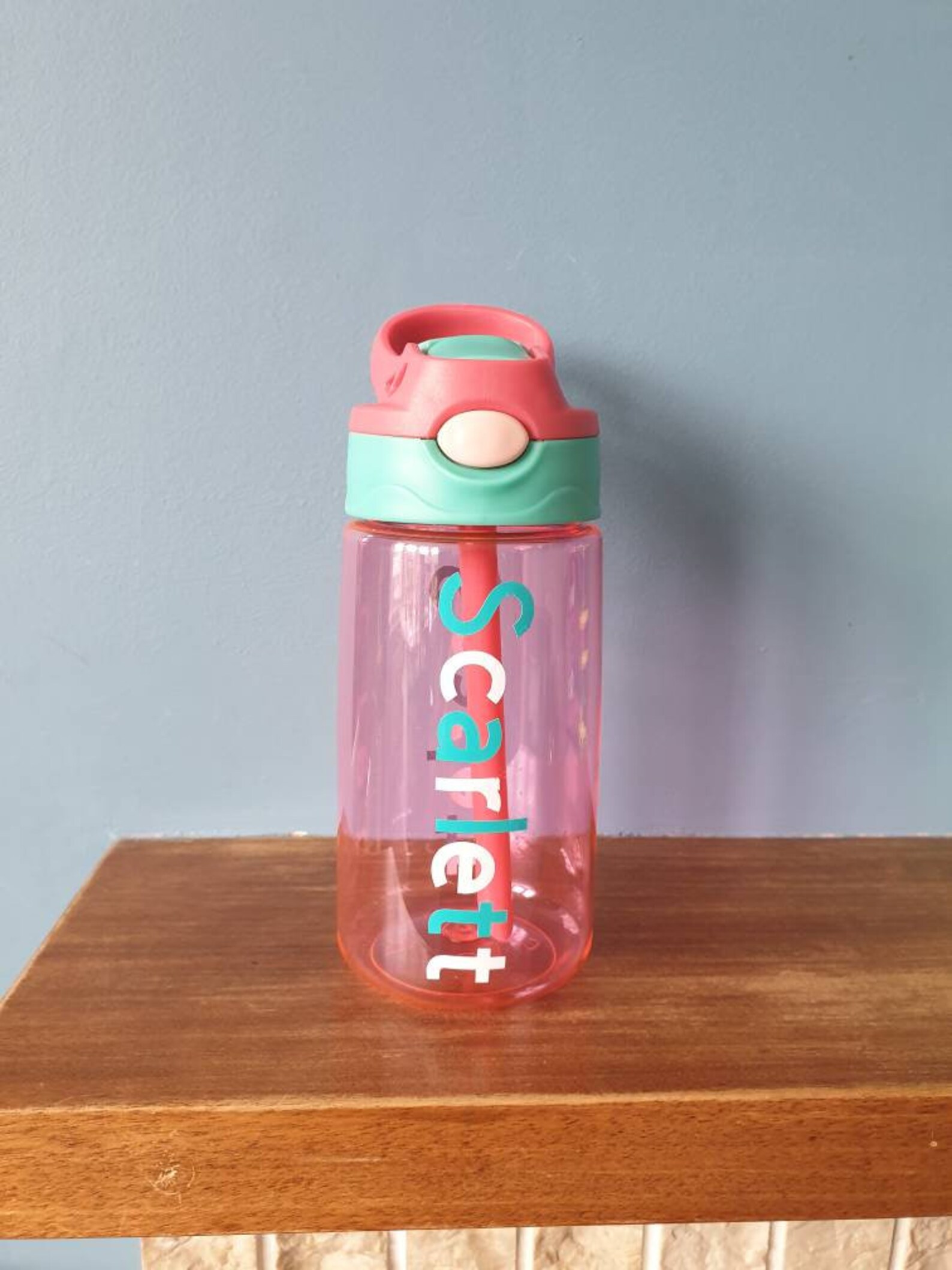 Kids water bottle 480ml pop up spout water bottle with handle Etsy