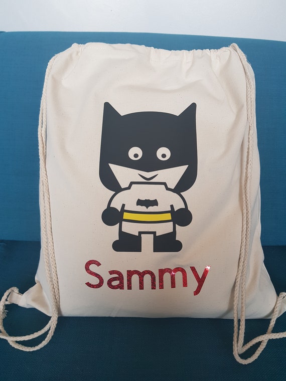 Personalised Kids DC Girls Superheros Gym Bag School//Swimming