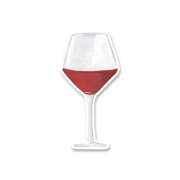 Red Wine Sticker | Wine Sticker | Glass Wine Sticker