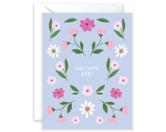 Welcome Baby Greeting Card | Congratulations Card | Card for New Parents | Pregnancy Congratulations