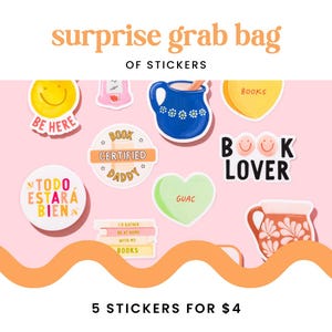 Surprise Grab Bag Of Stickers | Surprise Sticker Grab Bag | Cute Stickers | Kindle Stickers