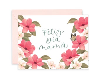 Feliz Dia Mama Greeting Card | Feliz Dia De Las Madres Card | Spanish Mother's Day Card | Birthday Card for Mom | Happy Mother's Day Card