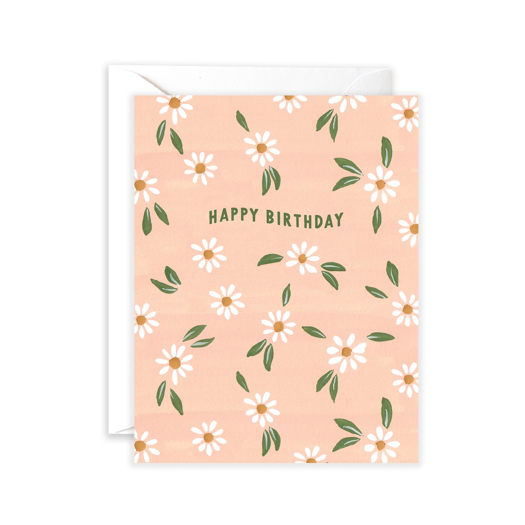 Happy Birthday Daisy Flower Greeting Card | Sweet Birthday Card ...