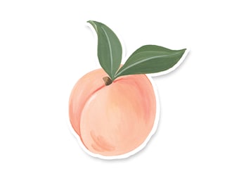 Peach Sticker | Peach Sticker | Fruit Sticker | Georgia Peach Gift | Peach Butt