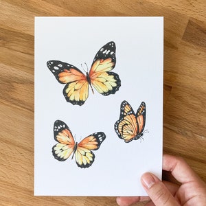 Monarch Butterfly Art Print | Watercolor Art Print | Butterfly Wall Art ...