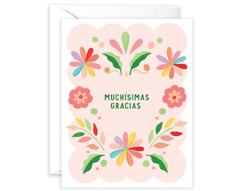 Muchísimas Gracias Otomi - Spanish Thank You Greeting Card