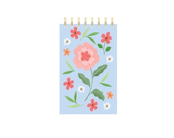 Mini Breezy Blooms Notebook | Back to School Notebook | Floral Notebook