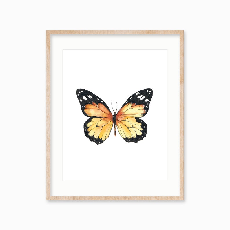 Monarch Butterfly Art Print Watercolor Art Print Butterfly - Etsy