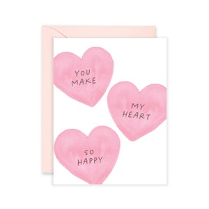 You Make My Heart So Happy | Valentine's Day Card | Love Card | Anniversary Card