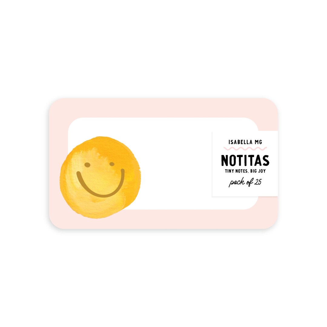 Smiley Notitas | Tiny Notes, Lunch Box Notes, Back to School, Just ...