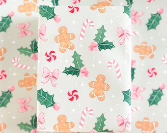 Gingerbread Cheer Gift Wrap | Christmas Wrapping Paper |
