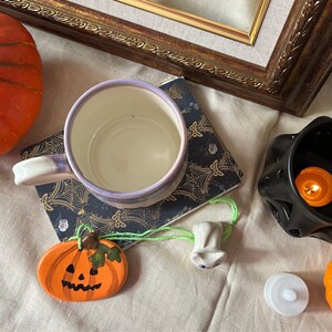 The Halloween mug - black cat and pumpkin mug image 8