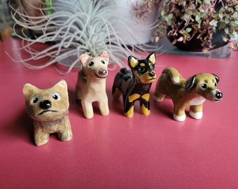 Personalized Dog Figurine – Miniature Ceramic Pet Memorial