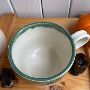 Ghost with pumpkin Halloween ceramic mug image 8