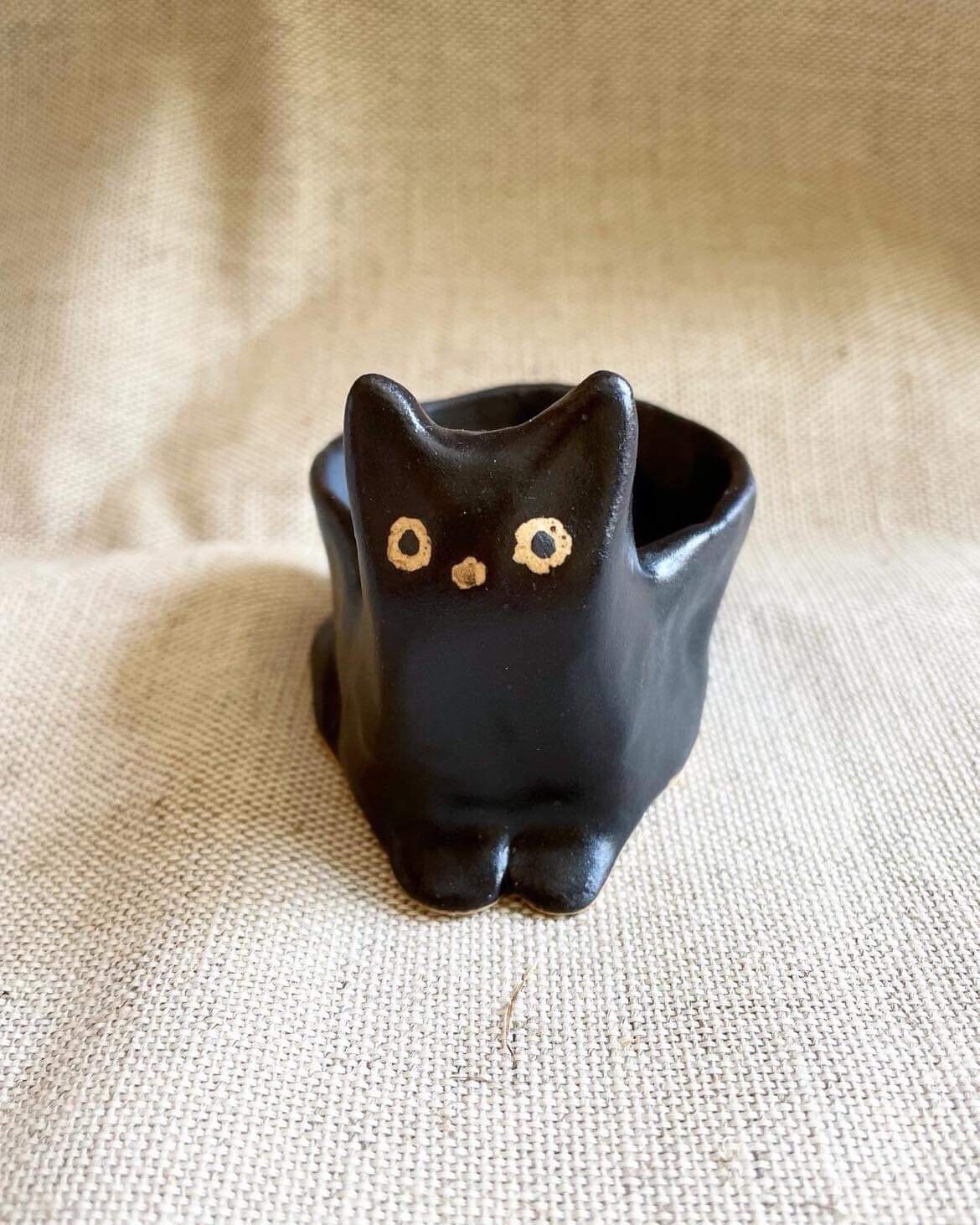 Vaso Per Piante A Forma Di Gatto Nero – Decorazione Da Giardino E Interni – 31,8x14,2x19,8 Cm – Regalo Amanti Gatti