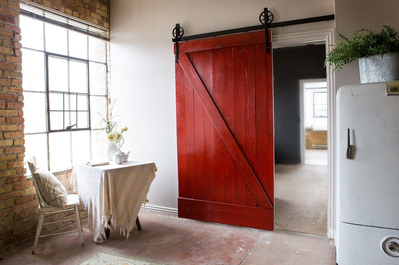 Custom Sliding Barn Door Farmhouse Door Any Dimension Rustic Barn Door Modern Barn Door Vintage Barn Door Free Shipping