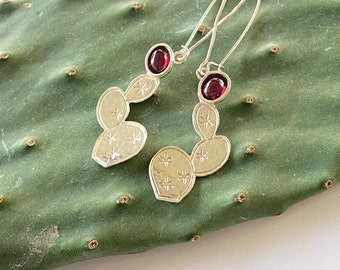 Orecchini A Cactus In Argento Sterling 925 Per Donna | Gioiello Originale E Divertente
