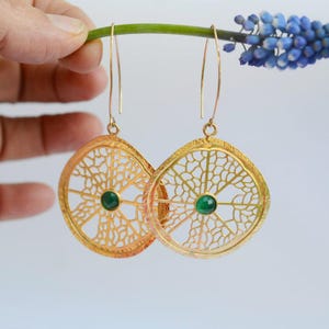 Orange Fruit Earrings, Handmade Summer Fruit Jewelry, Fruit Slices Aesthetic Earrings, Everyday Dangle Earrings, Christmas Gift For Her