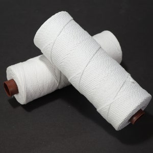 61 Meters/Roll White Candle Wick Cotton Candle Woven Wick Spool