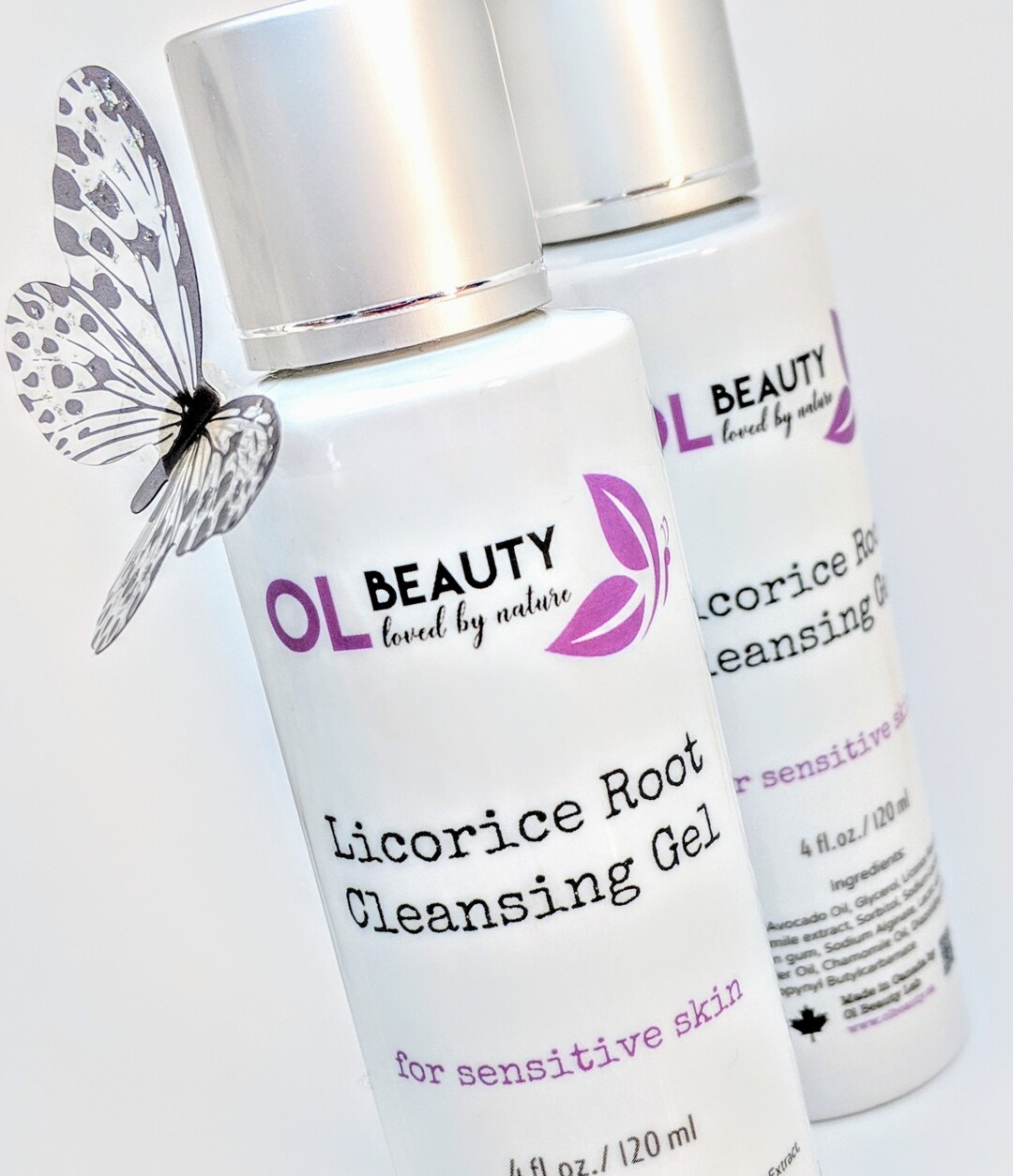 Natural Sensitive Skin Facial Cleanser Eczema, Rosacea & Dermatitis Safe, Acne Cleanser Gel