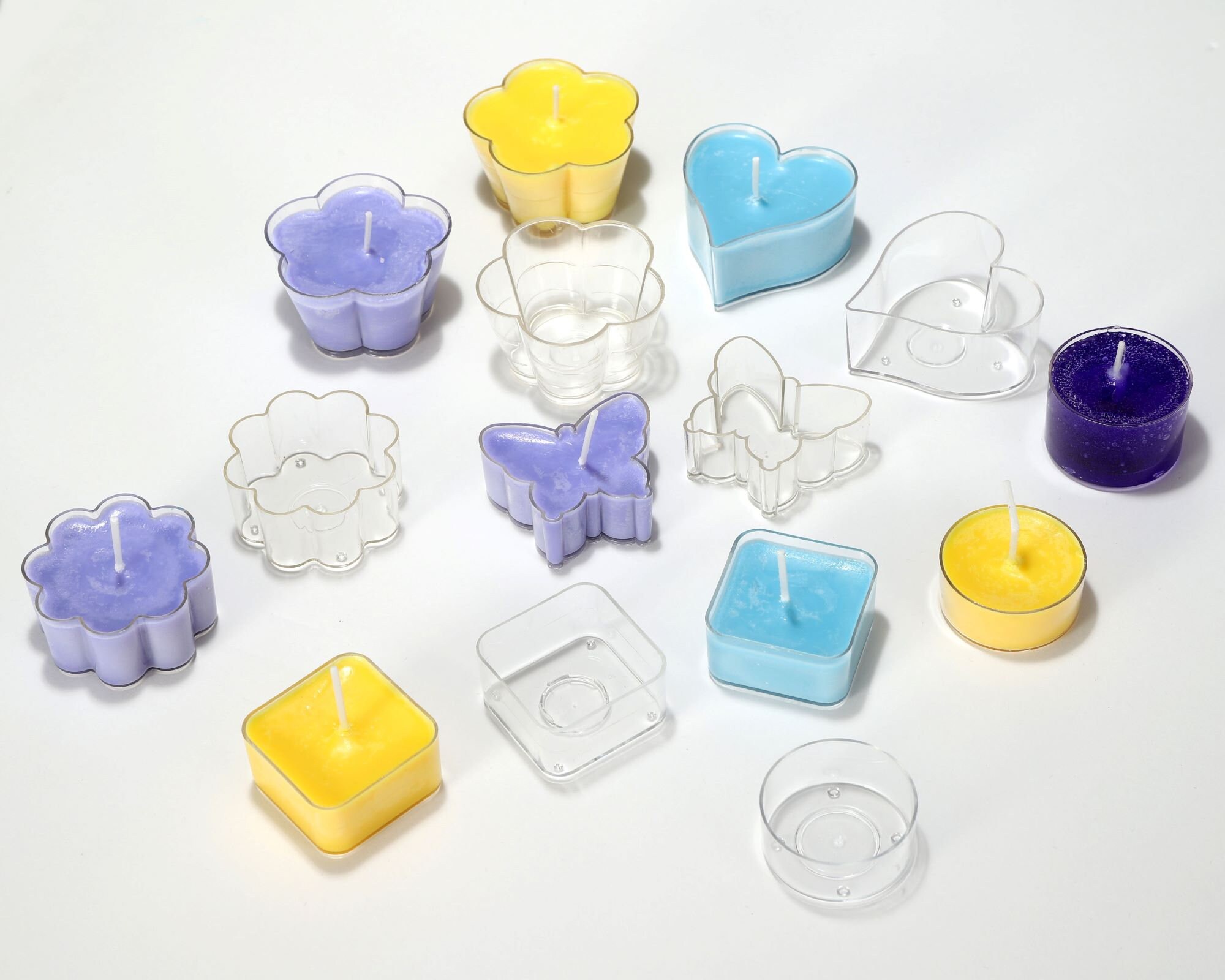 Silicone tealight candle mold with 6 assorted flowers – The Handmade Charm