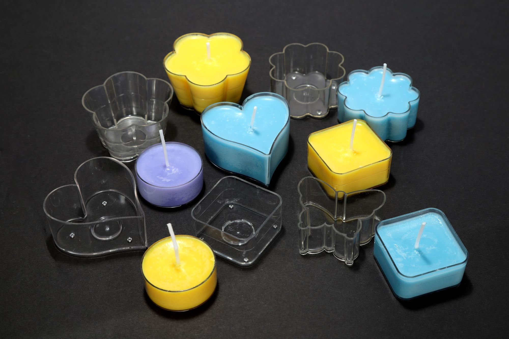 Tea Light Holder Flower Shape Candle Mold Empty Votive Etsy